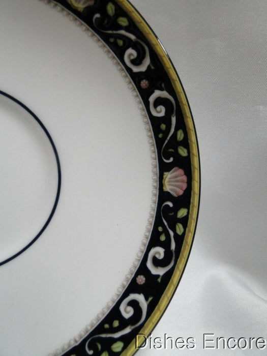 Wedgwood Runnymede Blue, Pink Shells: Footed Cup & Saucer Set (s), 2 5/8" Tall