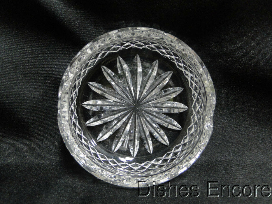 Clear w/ Cut Crosshatch Design: Two Slot Ashtray, As Is  -- MG#114