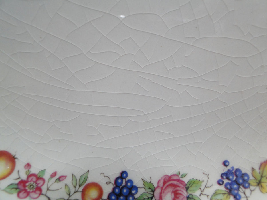 Crown Ducal Florentine Garden, Fruit: Salad Plate (s), 8", Crazing