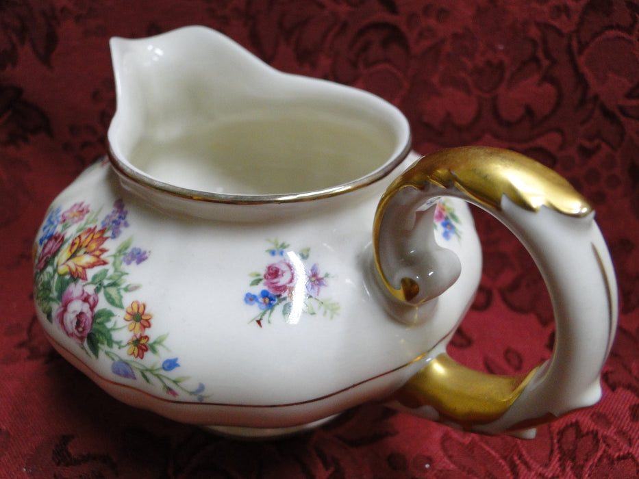 Krautheim/Franconia Lakme, Floral, Scallop, Ivory: Cream Pitcher