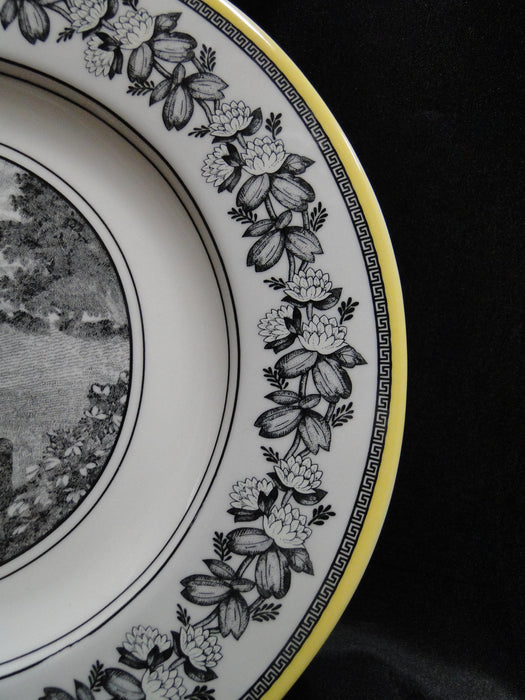 Villeroy & Boch Audun Ferme, Black, White, Yellow: Oval Platter, 13 1/2"