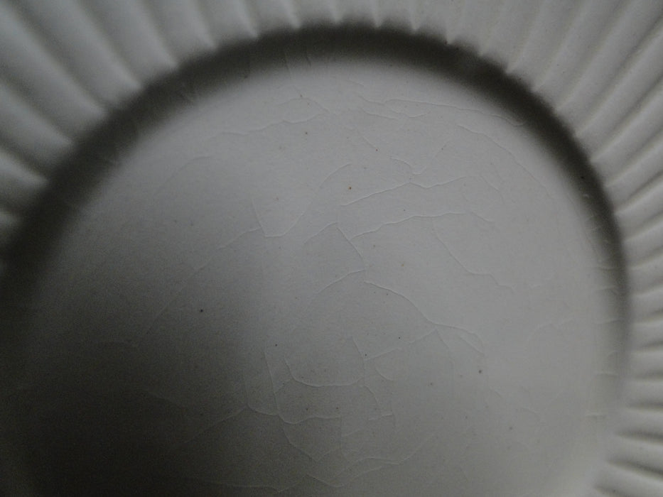Wedgwood Edme, Ribbed Rim, Off White: Cup & Saucer Set, 2 1/2", As Is