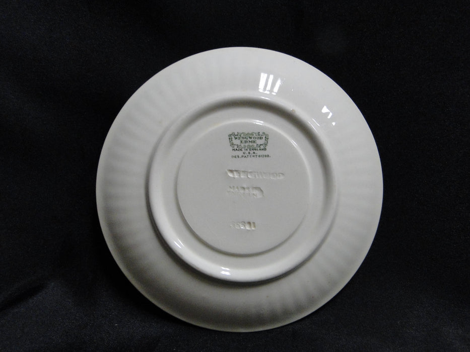 Wedgwood Edme, Ribbed Rim, Off White: Cup & Saucer Set, 2 1/2", As Is
