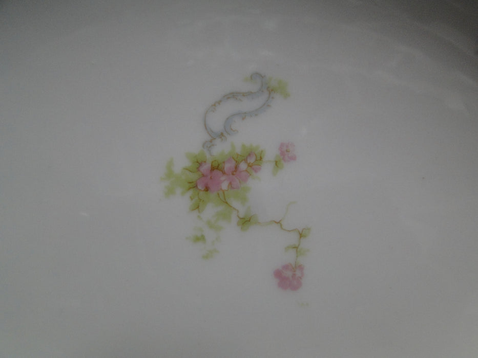 Haviland (Limoges) Schleiger 57, Blue Scrolls: Oval Serving Bowl, 10" x 7 7/8"