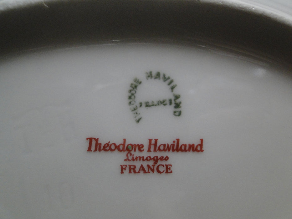 Haviland H591, Floral Swags, Yellow, Green Blue: Oval Platter, 11 3/8", As Is