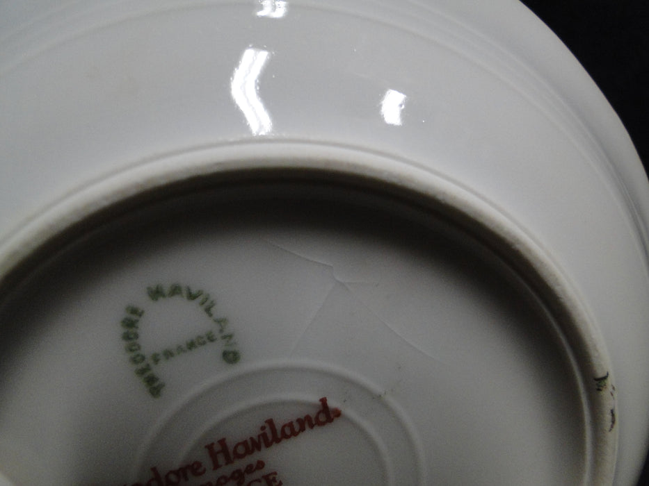Haviland H591, Floral Swags, Yellow, Green Blue: Fruit Bowl, 5", As Is