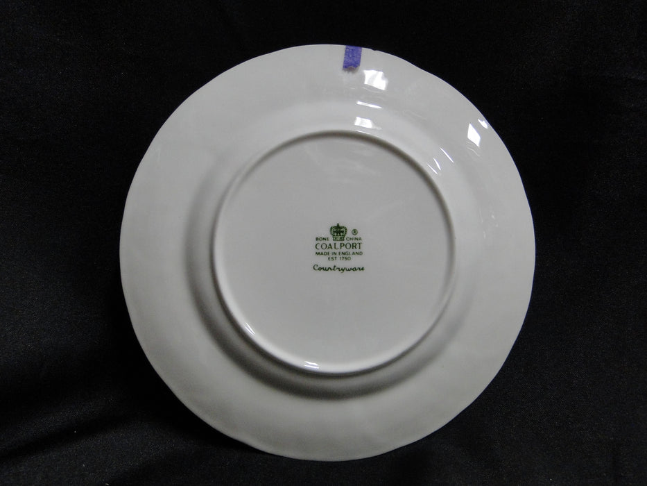 Coalport Countryware, White Embossed Leaves: Bread Plate, 6 1/8", As Is