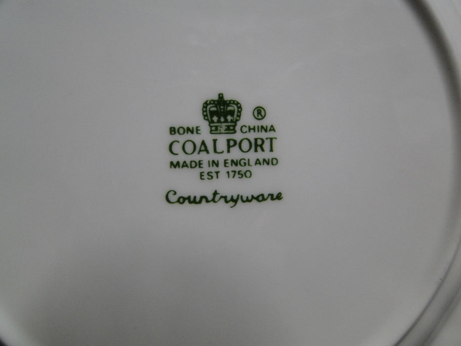 Coalport Countryware, White Embossed Leaves: Bread Plate, 6 1/8", As Is
