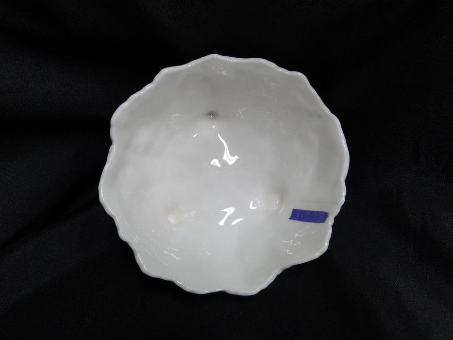 Coalport Countryware, White Embossed Leaves: Open Sugar Bowl, As Is