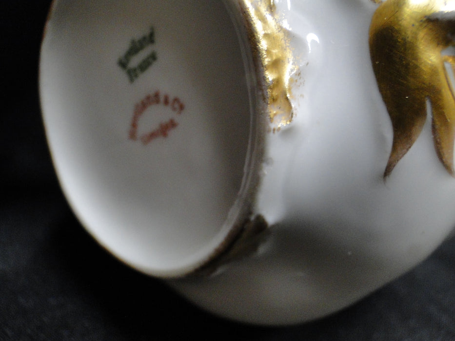 Haviland (Limoges) Schleiger 23, Gold Daubs: Cup & Saucer Set, 2 1/8" Tall