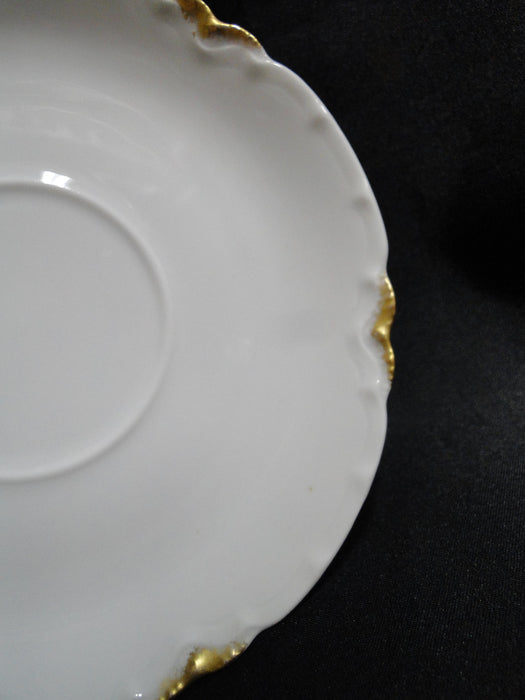 Haviland (Limoges) Schleiger 23, Gold Daubs: Cup & Saucer Set, 2 1/8" Tall