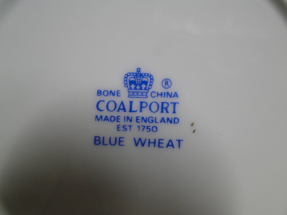 Coalport Blue Wheat, Bone, Gold Laurel on Cobalt Band: Flat Cup & Saucer Set (s)