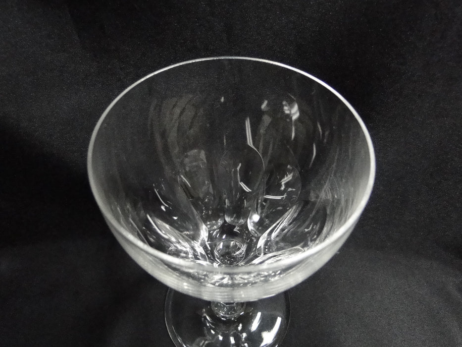 Val St. Lambert Riviera, 9 Cut Thumbprints: Water or Wine Goblet, 6 1/4"