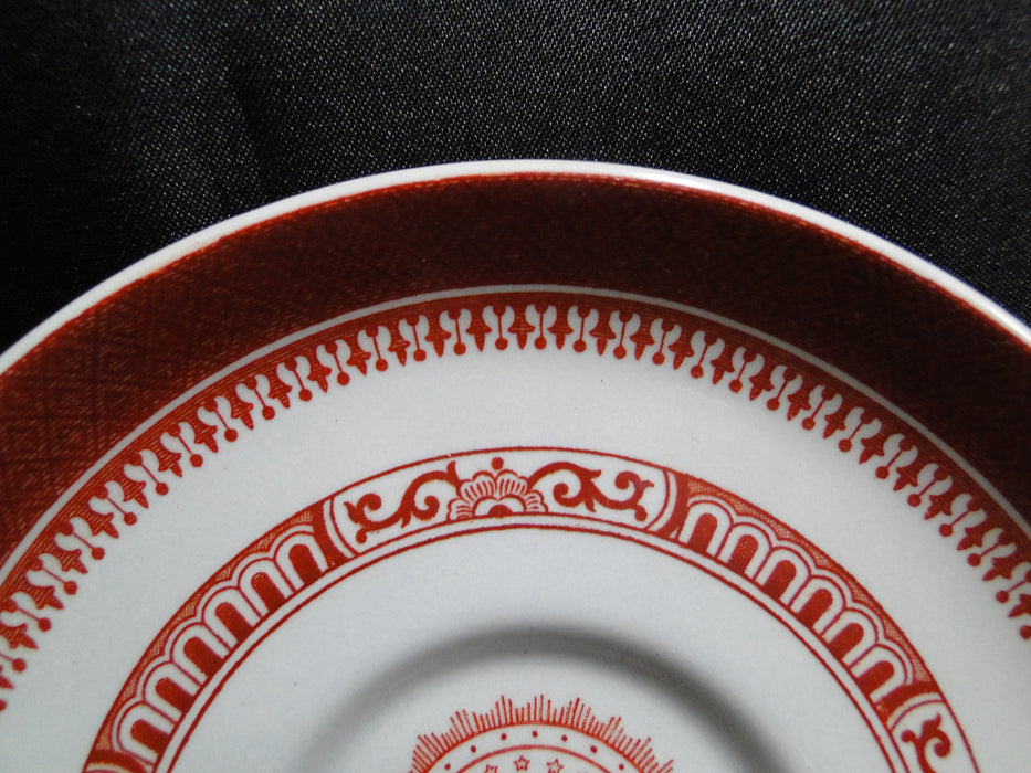 Spode Heritage Red, Eagle, New Stone: Demitasse Cup & Saucer Set (s), 2 1/2"