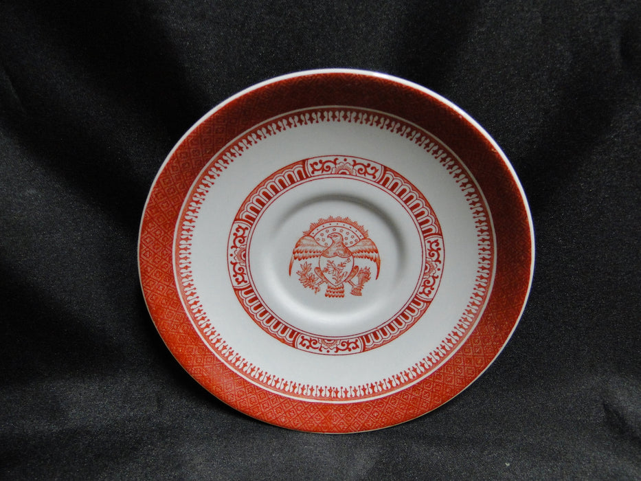Spode Heritage Red, Eagle, New Stone: Cup & Saucer Set (s), 2 5/8" Tall