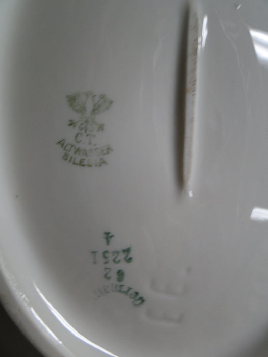 C. Tielsch Altwasser, #2251 Multicolor Floral Band: Oval Covered Bowl