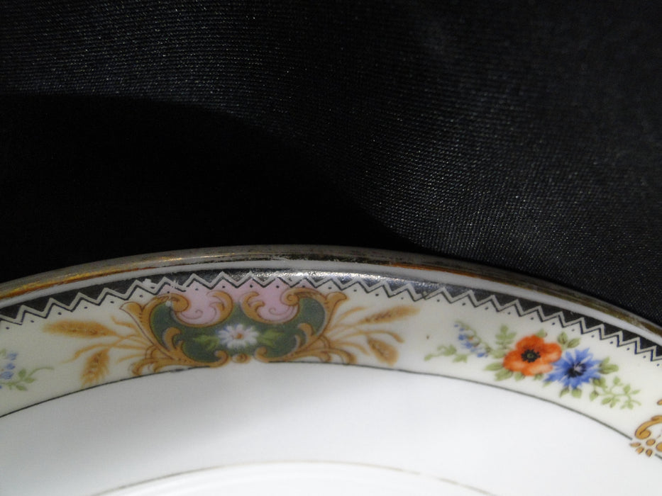 C. Tielsch Altwasser, #2251 Multicolor Floral Band: Oval Serving Bowl, 10 1/8"