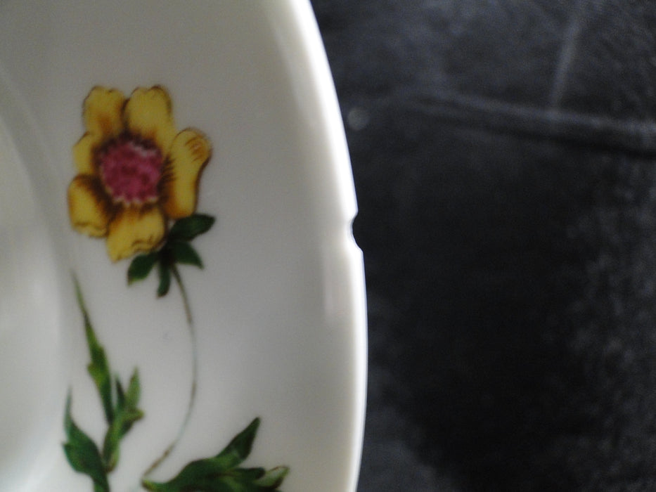 Raynaud Ceralene Mon Jardin, Flowers, Butterflies: Cup & Saucer Set, As Is