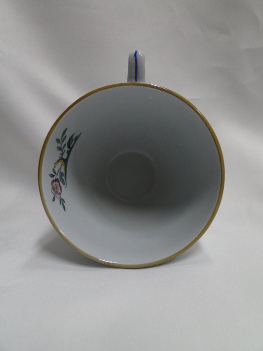 Spode Queen's Bird, Multicolored Bird on Gray: Cup & Saucer Set (s), 2 5/8" Tall