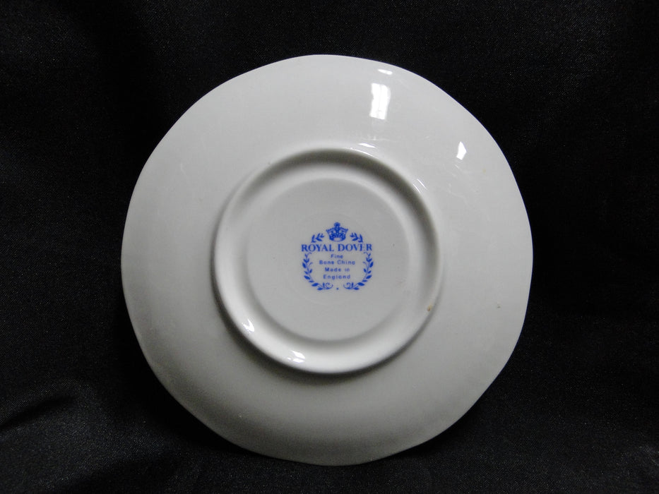 Royal Dover Yellow Roses, Purple Flowers: Demitasse Cup & Saucer Set, 2 3/8"