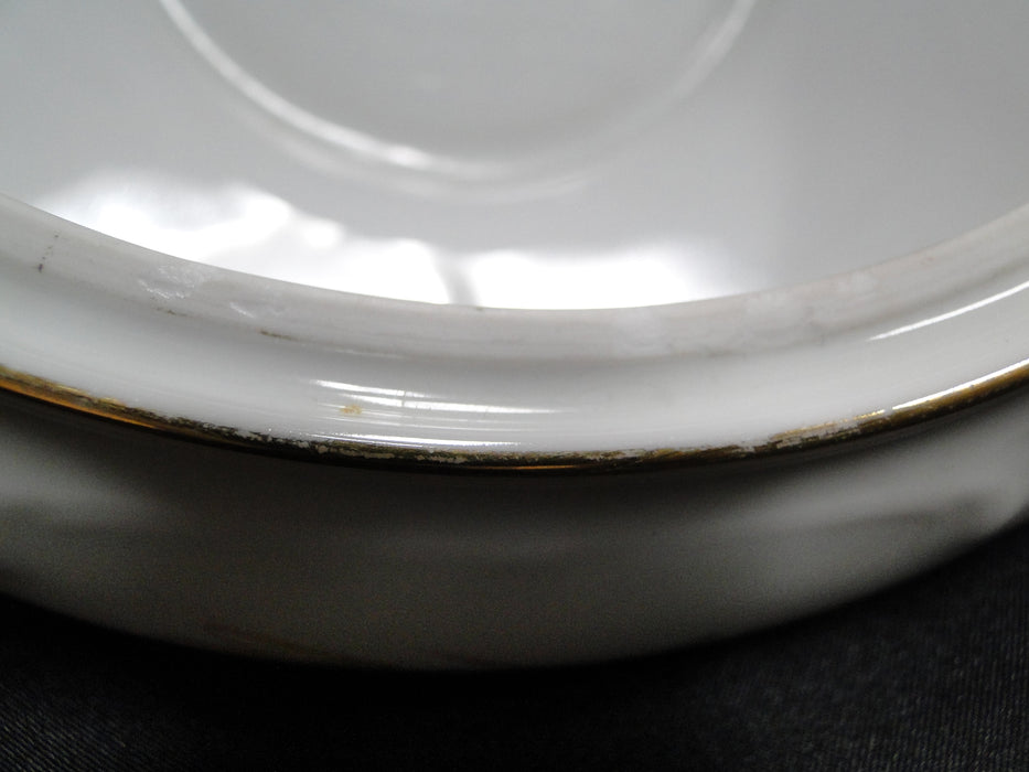 Eschenbach White w/ Pink & Yellow Flowers ESC302: Round Bowl, No Lid, 9 3/4"