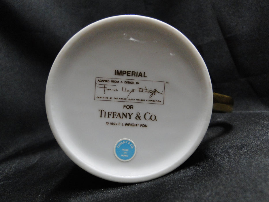 Tiffany Imperial, Frank Lloyd Wright, Gold Squares: Mug (s), 3 1/2" Tall