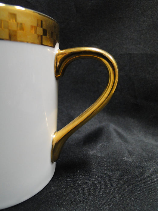 Tiffany Imperial, Frank Lloyd Wright, Gold Squares: Mug (s), 3 1/2" Tall