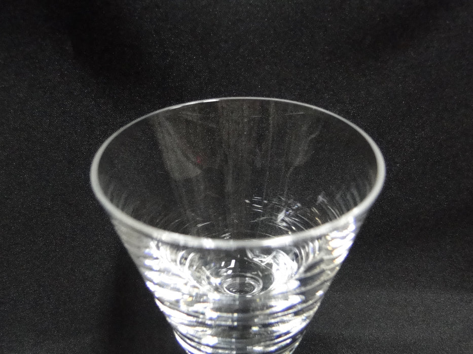Val St. Lambert State Plain, Clear w/ Wafer Stem: White Wine, 5 1/8", Nick