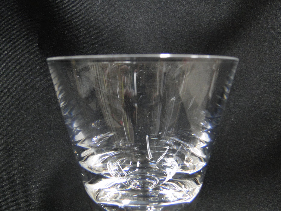 Val St. Lambert State Plain, Clear w/ Wafer Stem: White Wine, 5 1/8", Nick