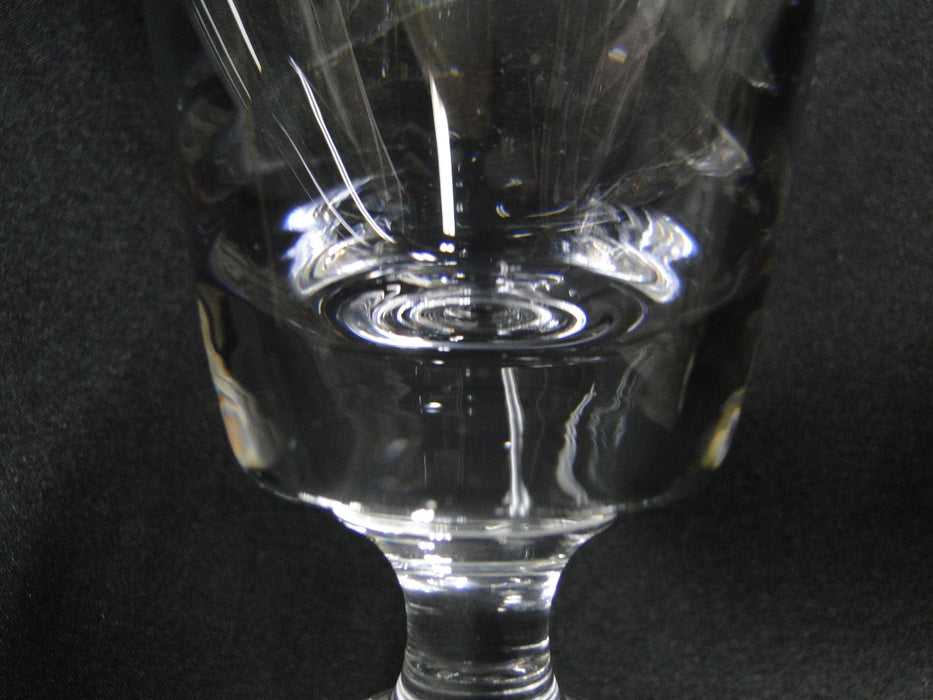 Val St. Lambert State Plain, Clear w/ Wafer Stem: White Wine, 5 1/8", Nick