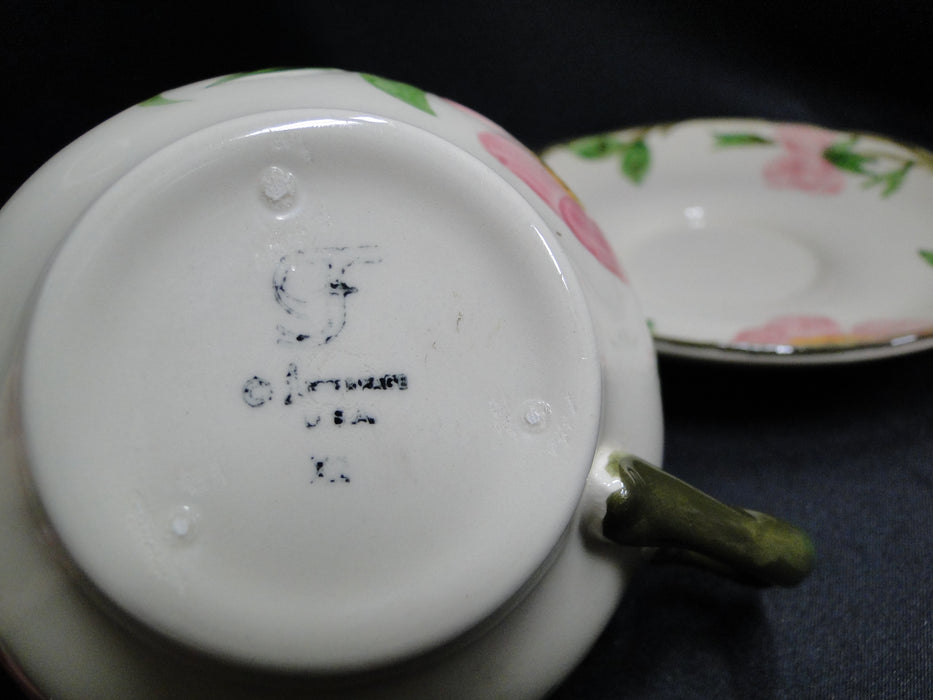 Franciscan Desert Rose, USA: Cup & Saucer Set (s), 2 1/2" Tall