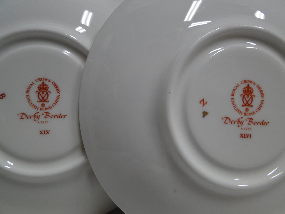 Royal Crown Derby Derby Border: Cup & Saucer Set (s), 2 5/8" Tall