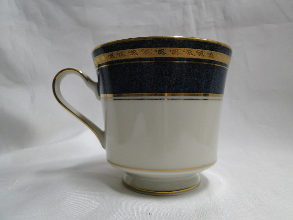 Mikasa Imperial Lapis, Blue Marble Rim, Gold: Cup & Saucer Set (s), 3 1/4" Tall