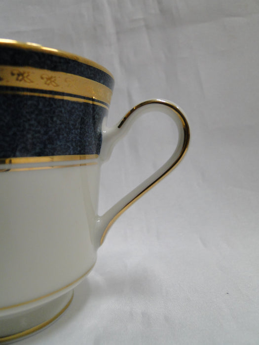 Mikasa Imperial Lapis, Blue Marble Rim, Gold: Cup & Saucer Set (s), 3 1/4" Tall