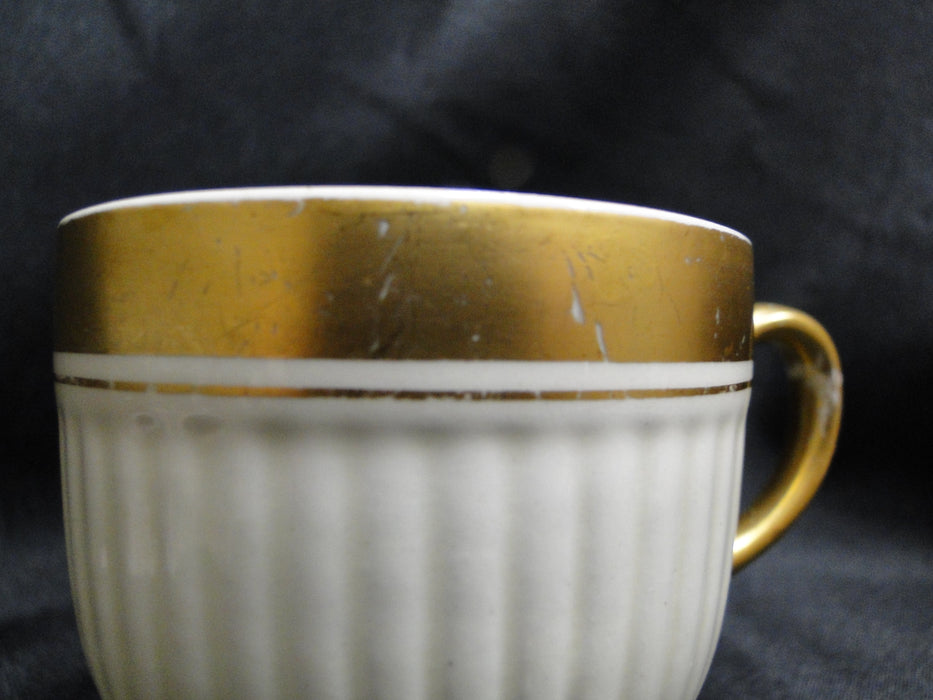 Wedgwood Edme Heavy Gold Trim: Demitasse Cup & Saucer Set, 2 1/2", As Is