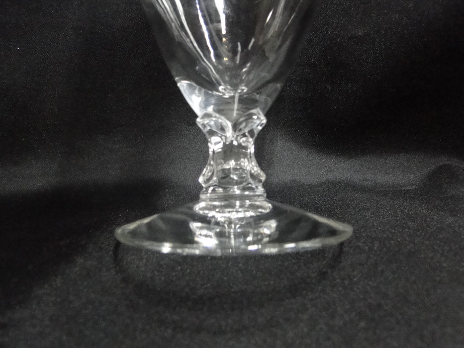 Fostoria Wedding Ring, 1/4" Platinum Trim: Iced Tea (s), 6 1/8" Tall