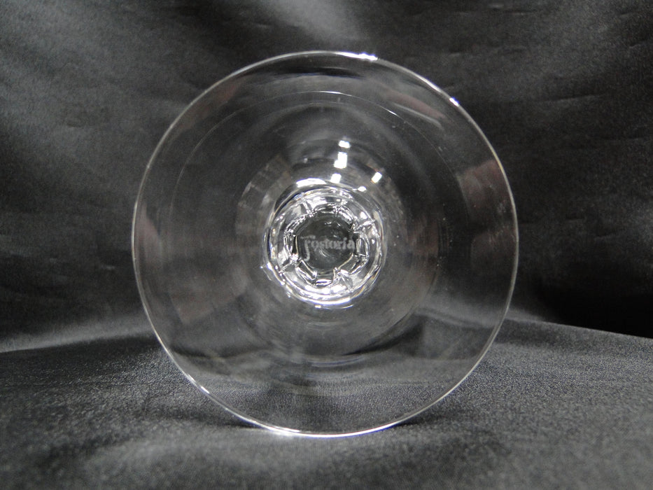 Fostoria Wedding Ring, 1/4" Platinum Trim: Water or Wine Goblet (s), 6 1/4" Tall