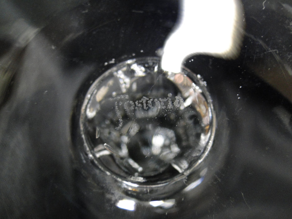 Fostoria Wedding Ring, 1/4" Platinum Trim: Water or Wine Goblet (s), 6 1/4" Tall