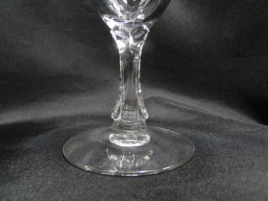 Fostoria Wedding Ring, 1/4" Platinum Trim: Water or Wine Goblet (s), 6 1/4" Tall