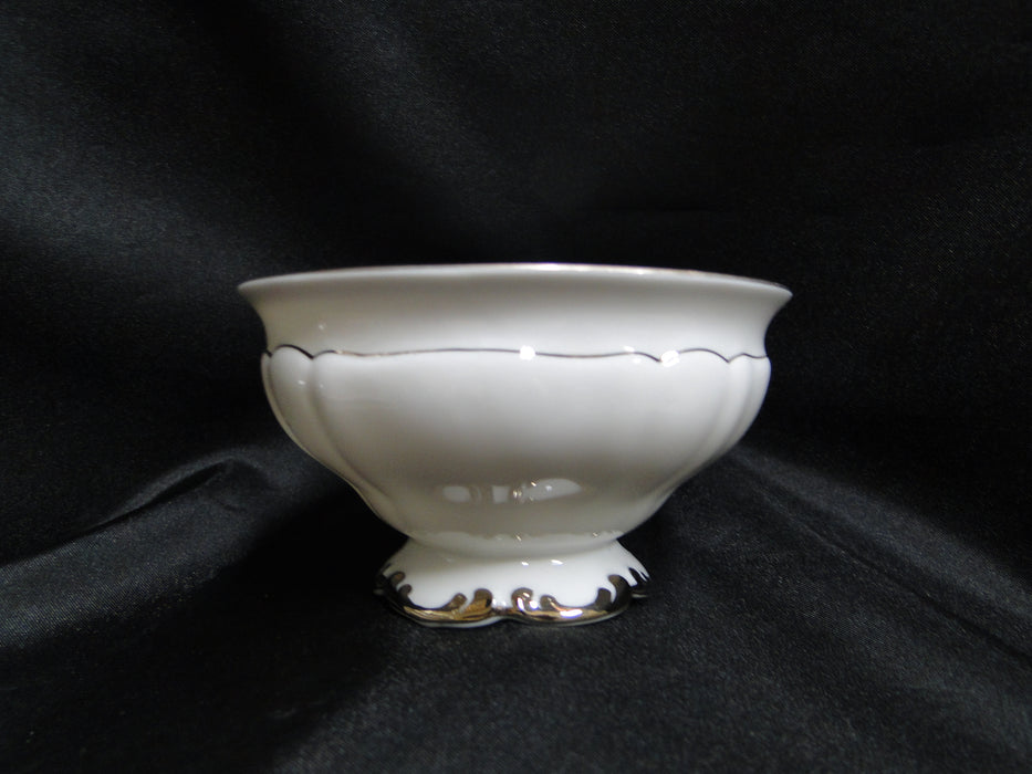 Hutschenreuther Revere, White w/ Platinum: Cup & Saucer Set (s), 2 1/4"