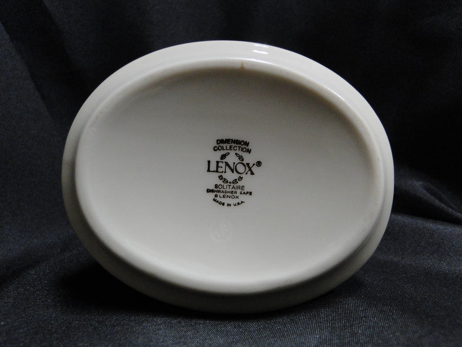 Lenox Solitaire, Ivory w/ Platinum Trim: Creamer / Cream Pitcher, 4" Tall