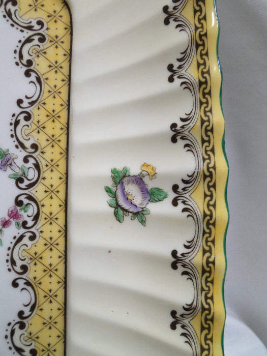 Royal Worcester Willoughby, Florals, Yellow: Square Serving Platter, 12 1/4"