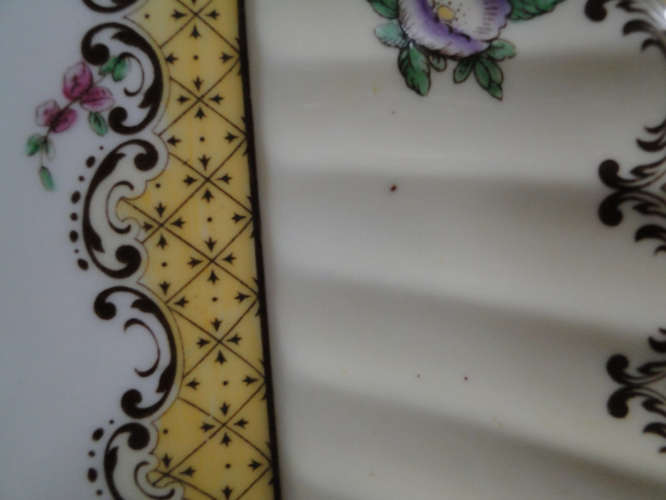 Royal Worcester Willoughby, Florals, Yellow: Square Serving Platter, 12 1/4"