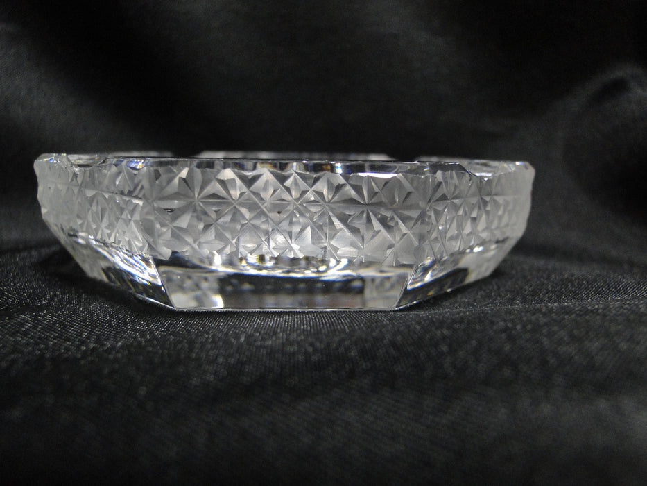 Clear Hobstar Design, Octagonal Shape: Four Slot Ashtray, 3"  -- MG#205