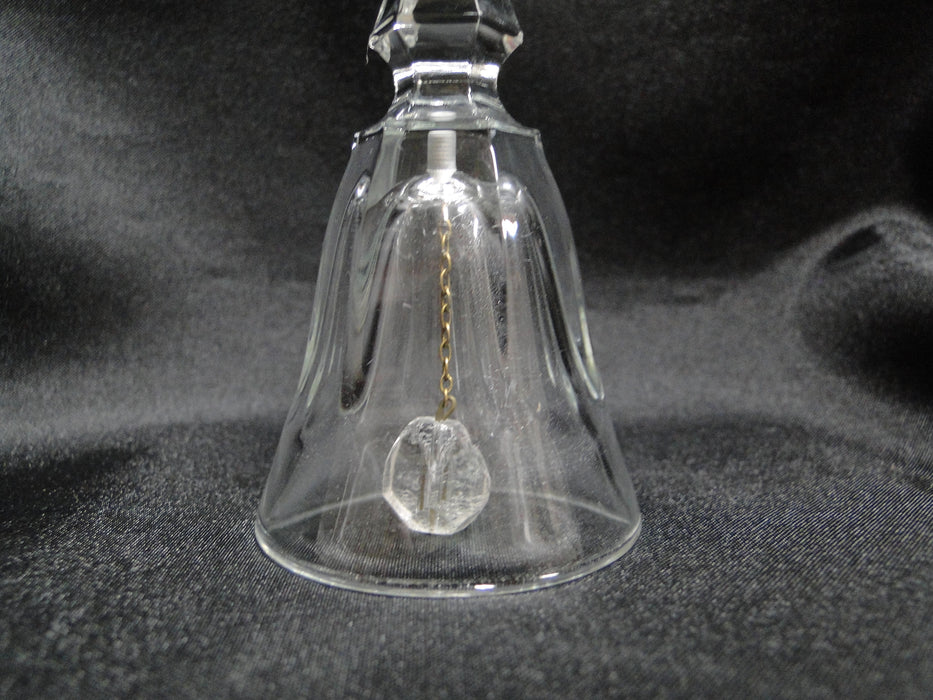 Clear Glass Bell & Bead Clapper, 4 3/4" Tall -- MG#206