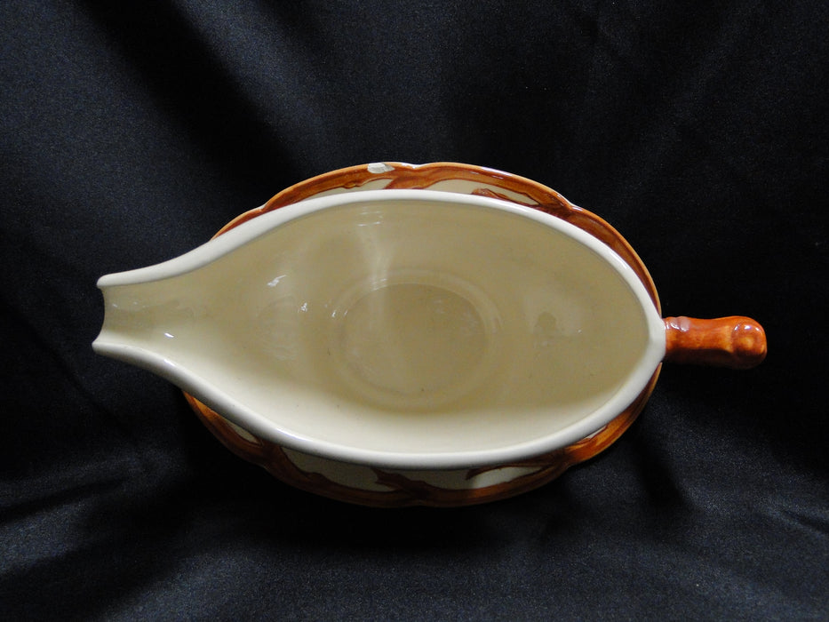 Franciscan Apple, USA: Gravy Boat w/ Attached Underplate, As Is