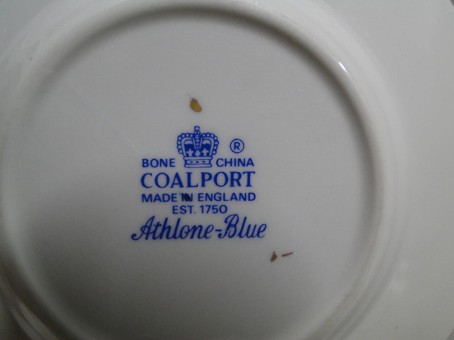 Coalport Athlone Blue: Flat Demitasse Cup & Saucer Set (s), Round Handle