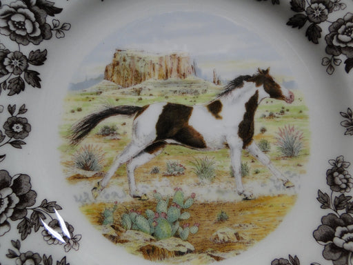Spode Woodland Horses Paint, England: NEW Salad Plate (s), 7 3/4", Box
