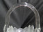 Smith Glass 177-1, Herringbone, Feathers, Clear: Basket, 14" x 12" x 7"