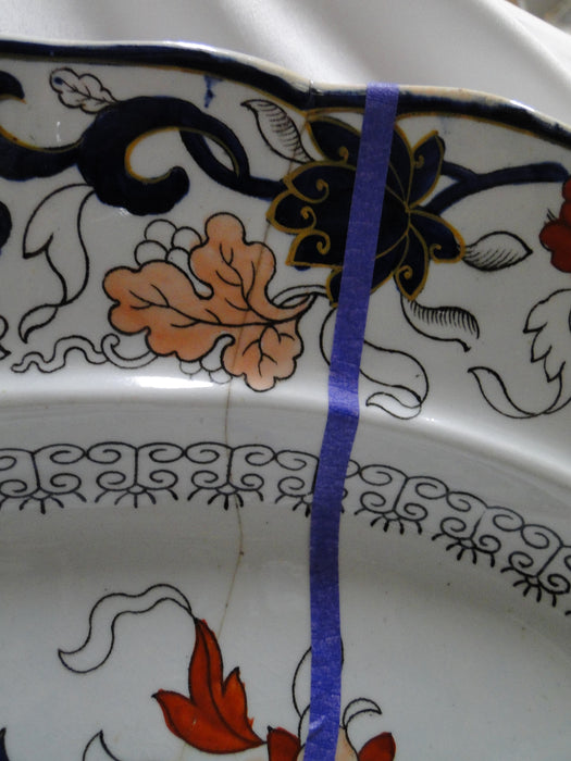 Mason's MAS22, Imari Floral: Oval Serving Platter, 22" x 16 3/4", As Is